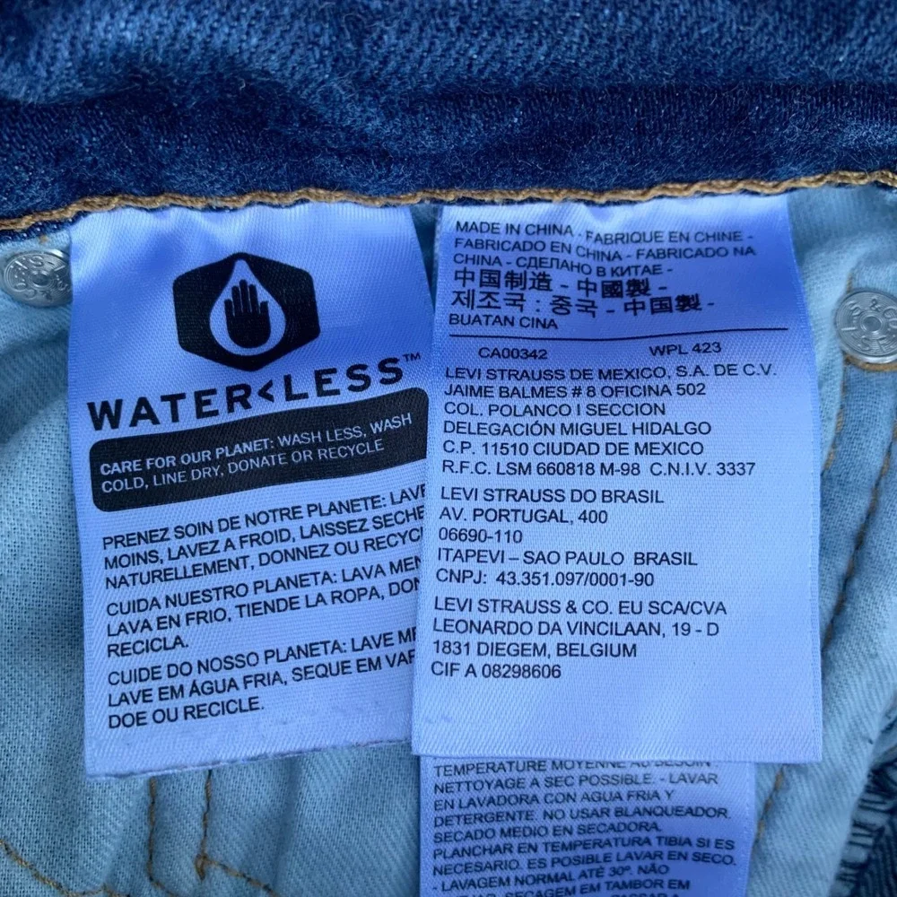 Levis 511 Slim Fit Jeans Mens 32x29 Blue Medium Wash Stretch Denim